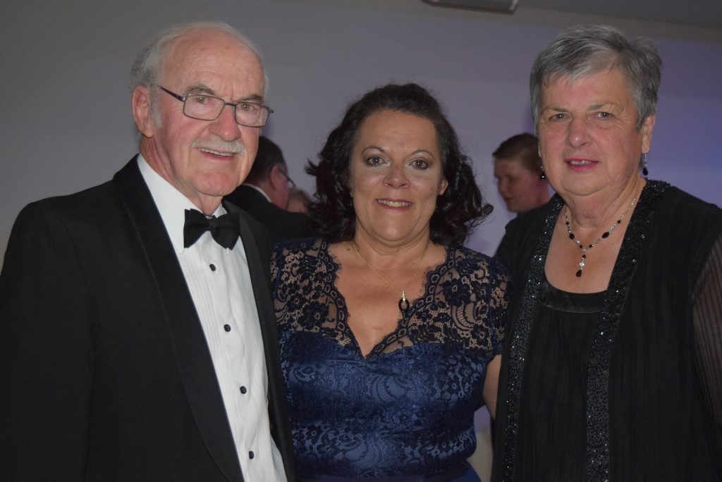 GRAND EVENING: Former Mayor and Warwick RSL patron Ron Bellingham, Warwick RSL Manager Jo Schwenke and Kath Bellingham celebrate the re-opening of Kings Theatre on Saturday night.